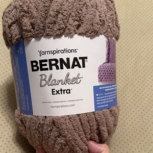 Blanket Extra Yarn in Mushroom Color 4 left $15 each